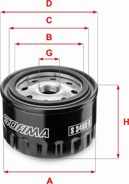 Sofima S 3460 R - Маслен филтър vvparts.bg