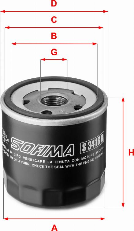 Sofima S 3416 R - Маслен филтър vvparts.bg