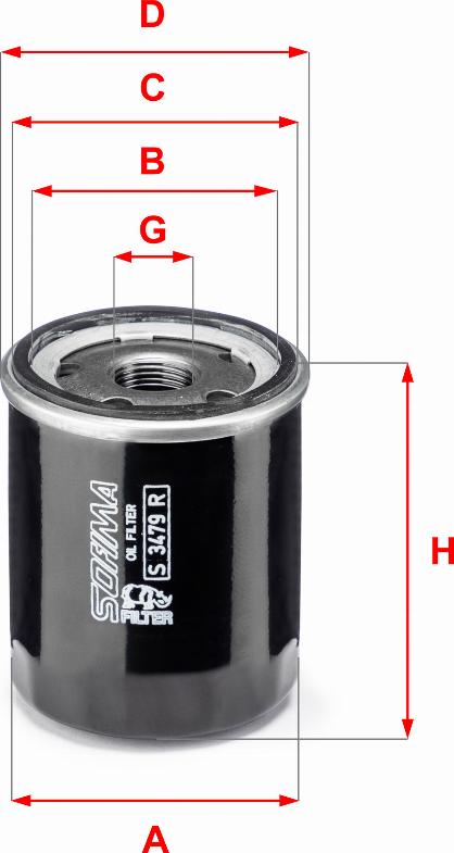 Sofima S 3479 R - Маслен филтър vvparts.bg