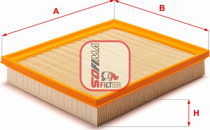 Sofima S 3558 A - Въздушен филтър vvparts.bg
