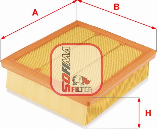 Sofima S 3677 A - Въздушен филтър vvparts.bg