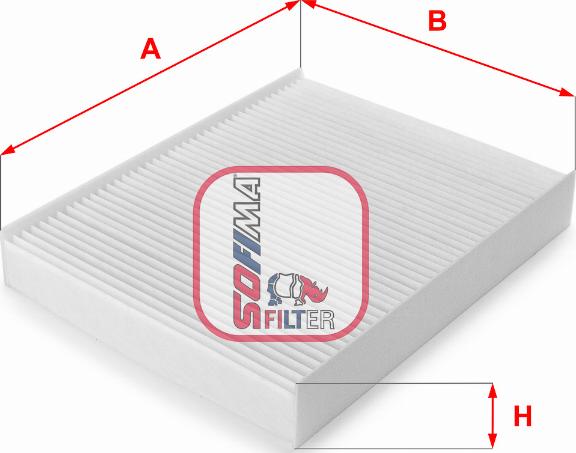 Sofima S 3076 C - Филтър купе (поленов филтър) vvparts.bg