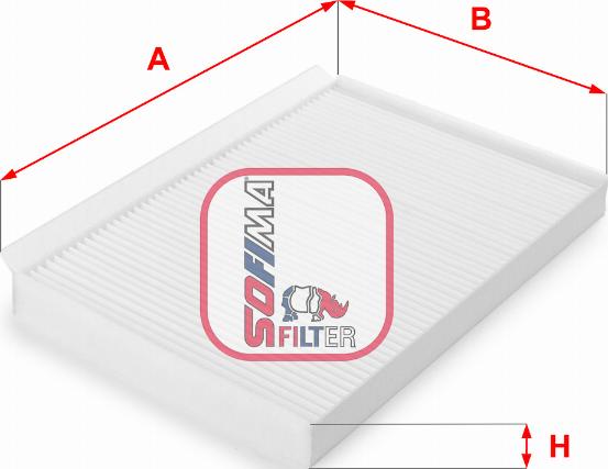 Sofima S 3152 C - Филтър купе (поленов филтър) vvparts.bg