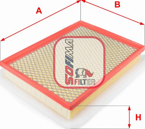 Sofima S 3259 A - Въздушен филтър vvparts.bg