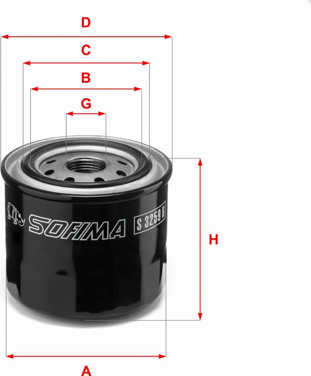 Sofima S 3259 R - Маслен филтър vvparts.bg