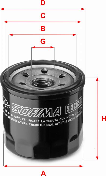 Sofima S 3255 R - Маслен филтър vvparts.bg