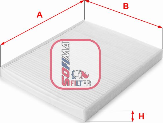 Sofima S 3207 C - Филтър купе (поленов филтър) vvparts.bg