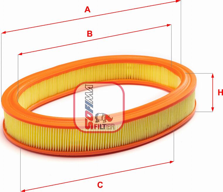 Sofima S 3230 A - Въздушен филтър vvparts.bg