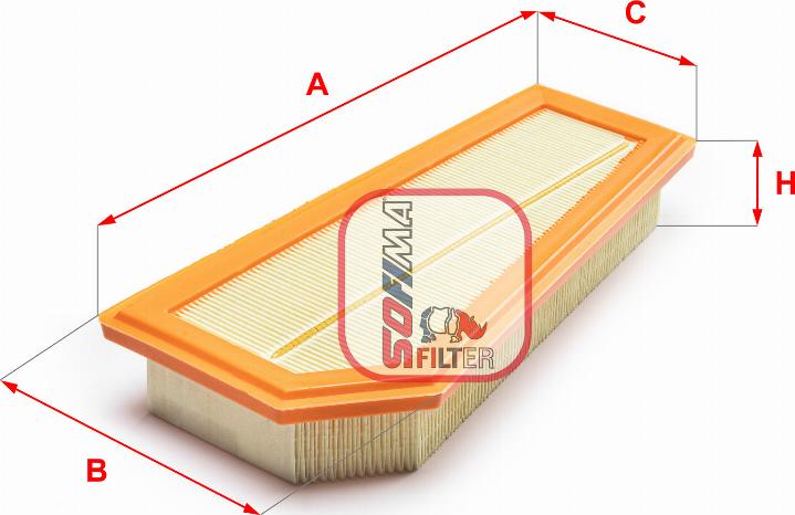 Sofima S 3A60 A - Въздушен филтър vvparts.bg