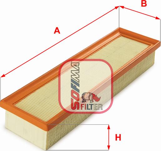 Sofima S 3A15 A - Въздушен филтър vvparts.bg