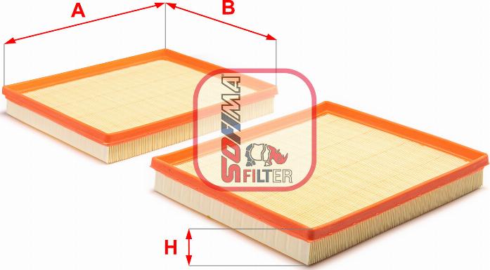 Sofima S 3B25 A - Въздушен филтър vvparts.bg