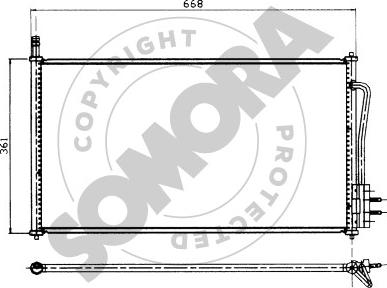 Somora 093460 - Кондензатор, климатизация vvparts.bg