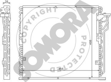 Somora 040360A - Кондензатор, климатизация vvparts.bg