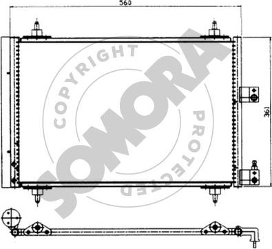 Somora 052360 - Кондензатор, климатизация vvparts.bg