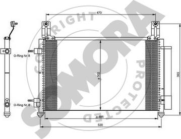 Somora 060260 - Кондензатор, климатизация vvparts.bg