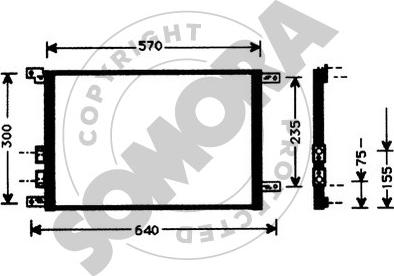 Somora 011260A - Кондензатор, климатизация vvparts.bg