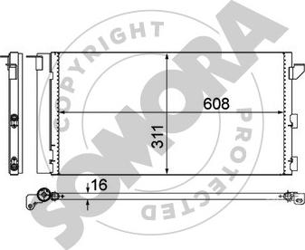 Somora 080560 - Кондензатор, климатизация vvparts.bg