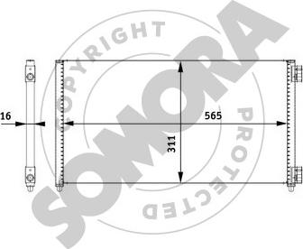 Somora 088060B - Кондензатор, климатизация vvparts.bg