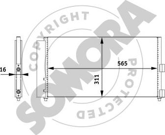 Somora 088060C - Кондензатор, климатизация vvparts.bg