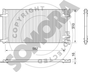 Somora 088060 - Кондензатор, климатизация vvparts.bg