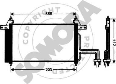 Somora 082360 - Кондензатор, климатизация vvparts.bg