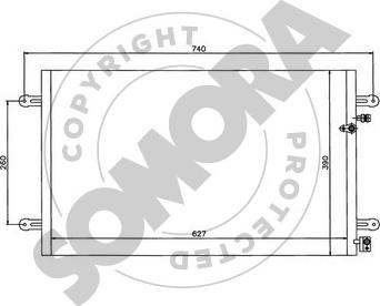 Somora 021060 - Кондензатор, климатизация vvparts.bg