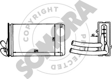 Somora 021150 - Топлообменник, отопление на вътрешното пространство vvparts.bg