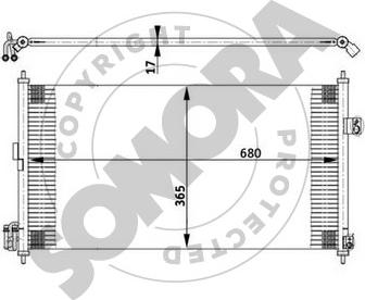 Somora 195560A - Кондензатор, климатизация vvparts.bg