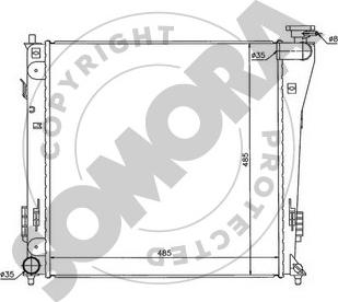 Somora 137240 - Радиатор, охлаждане на двигателя vvparts.bg