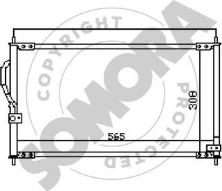 Somora 127060 - Кондензатор, климатизация vvparts.bg