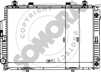 Somora 174140 - Радиатор, охлаждане на двигателя vvparts.bg