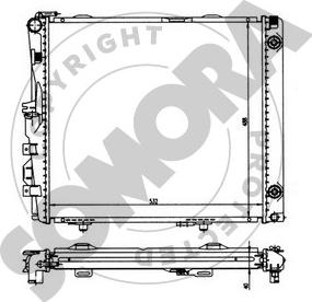 Somora 170445 - Радиатор, охлаждане на двигателя vvparts.bg