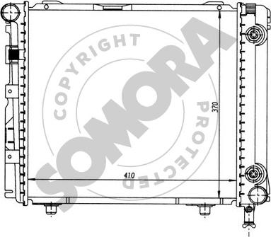 Somora 170442A - Радиатор, охлаждане на двигателя vvparts.bg