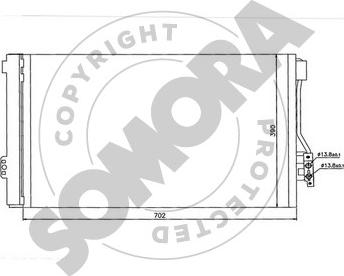 Somora 173160 - Кондензатор, климатизация vvparts.bg