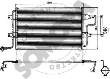 Somora 350960 - Кондензатор, климатизация vvparts.bg