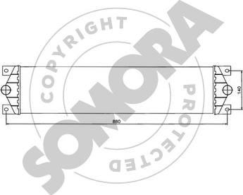 Somora 245545A - Интеркулер (охладител за въздуха на турбината) vvparts.bg