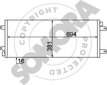 Somora 245560A - Кондензатор, климатизация vvparts.bg