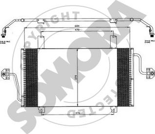 Somora 245560D - Кондензатор, климатизация vvparts.bg