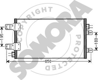 Somora 245560E - Кондензатор, климатизация vvparts.bg