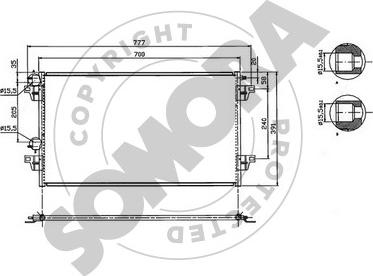 Somora 242260C - Кондензатор, климатизация vvparts.bg