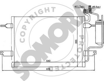 Somora 216060 - Кондензатор, климатизация vvparts.bg