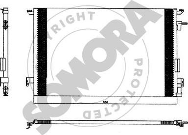 Somora 210660 - Кондензатор, климатизация vvparts.bg