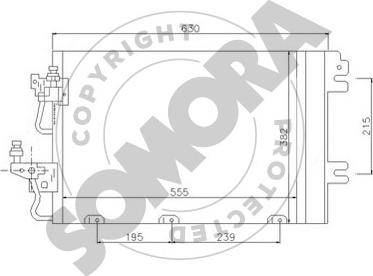 Somora 211860 - Кондензатор, климатизация vvparts.bg