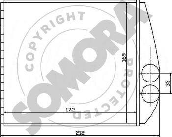 Somora 212550 - Топлообменник, отопление на вътрешното пространство vvparts.bg