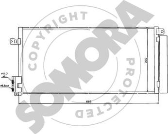 Somora 212660 - Кондензатор, климатизация vvparts.bg