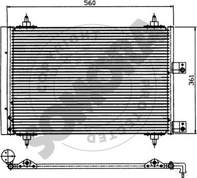 Somora 220760A - Кондензатор, климатизация vvparts.bg