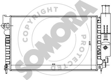 Somora 223141A - Радиатор, охлаждане на двигателя vvparts.bg
