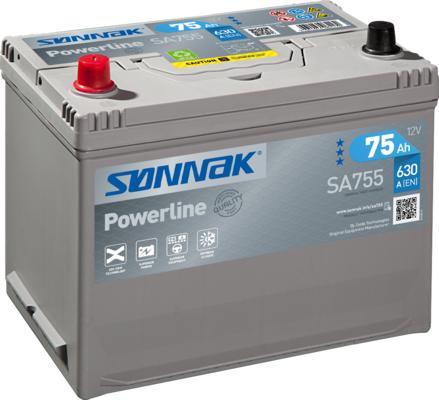 Sonnak SA755 - Стартов акумулатор vvparts.bg