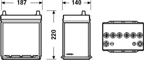 Sonnak SB356A - Стартов акумулатор vvparts.bg