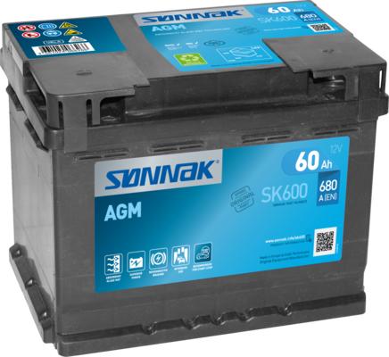 Sonnak SK600 - Стартов акумулатор vvparts.bg